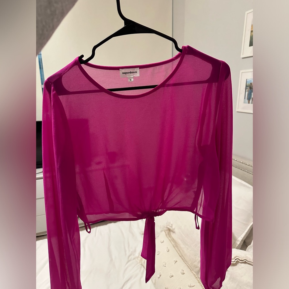 Revolve Superdown Pink Long Sleeve - image 3